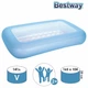 Дитячий прямокутний надувний басейн Bestway 51115 з надувним дном 165x104x25 см Блакитний - зображення 4