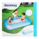 Дитячий прямокутний надувний басейн Bestway 51115 з надувним дном 165x104x25 см Блакитний - зображення 7