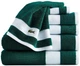 Набор 6 хлопковых полотенца Lacoste для ванной 132х76 х 2 шт + 76х40 х 2 шт + 33х33 х 2 шт Home Heritage Sport Stripe Logo (1159827821) - изображение 2