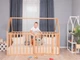 Детский деревянный манеж-кровать домик Монтессори Busy Wood напольная Модель 21 190x90 см Натуральное дерево - изображение 4