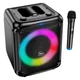 Акустика-караоке HOCO DS59 Frequency portable BT speaker, BT5.0, TF, USB, AUX, 40W, 3600mAh, 4h, 1mic, black - зображення 1