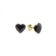 Срібні та позолочені сережки Spark зі Swarovski Heart Studs KG2808J - изображение 1
