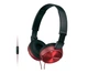Навушники з мікрофоном Sony MDR-ZX310AP Red - зображення 1