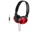 Навушники з мікрофоном Sony MDR-ZX310AP Red - зображення 3