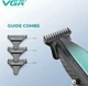 Аккумуляторный триммер для стрижки бороды и усов с USB и LED-дисплеем VGR V-992 Pro Черный - изображение 3