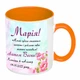 Чашка с печатью "Мария! С праздником весны!" (цвет оранжевый) (23708) - изображение 2