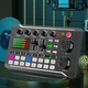Студийная звуковая карта для стриминга и записи звука Sound F988 аудиоинтерфейс - DJ микшер с поддержкой Bluetooth, 19х12х4.5 см, черный (102648718) - изображение 1
