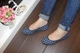 Балетки Fashion Т1130 женские синие 38 24.5 см - изображение 3