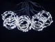 Гірлянда штора 2x1.5 метри, 150LED, "світлодіодні краплі" від USB, холодний білий колір, 8 режимів + пульт - зображення 6