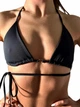 Топ Peach Power з біфлексу для танців трикутник ONE SIZE чорний - зображення 1