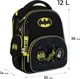 Рюкзак шкільний каркасний Kite Education DC Batman 38х29х16 см 12 л (DC25-556M) - зображення 2