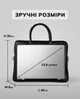 Сумка для ноутбука кожаная 40х30х6 / портфель для мужчины, черный - изображение 4