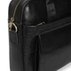 Мужская кожаная сумка портфель 39x 28x7 / сумка на одно отделение для ноутбука, черный цвет - изображение 11