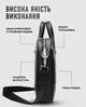 Мужская кожаная сумка для ноутбука и документов 39х28х7 / портфель на одно большое отделение с двумя ручками и длинной шлейкой, черный цвет - изображение 8