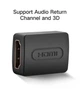 Соединитель переходник HDMI кабеля HDMI-HDMI UGREEN (4K@60Гц 1080P@120Гц HDMI 2.0, 18Гбит/с). Black - изображение 4