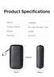 Чехол UGREEN LP895 кейс для M.2 SSD Hard Drive Case EVA+PU Black (55091) - изображение 9