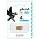 USB флеш накопитель Wibrand 4GB Hawk Gold USB 2.0 (WI2.0/HA4M1G) - изображение 2