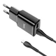 Набір СЗУ 110-240V HOCO C88A+ кабель Micro, 2xUSB, 2.4A, кабель 1м, Black, Box - зображення 1