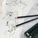 Чернографитные карандаши Faber-Castell в наборе 6 шт. 2B-12B металевий пенал PITT MATT GRAPHITE (115207) - изображение 2