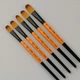 Кисть синтетика ROSA FLAME 1368FR овальная короткая ручка №0 (1368FR0) - изображение 3