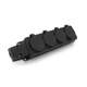 Колодка PiPo PP / SP-4/44 / 16B, 16А, 220-240В, IP44, з заглушкою, із заземленням 4 гнізда, каучук, чорний, Q10 - изображение 2
