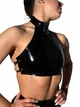 Топ з латексу Peach Power Choker для танців М чорний - зображення 10