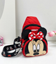 Дитяча сумка-бананка нагрудна Mickey Mouse Міккі Мінні Маус на 2 відділення для дівчаток червоний (AN)34080 - зображення 1