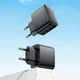 Сетевое зарядное устройство адаптер Hoco CS61A Bright |1USB/1Type-C, 30W/3A, поддержка быстрой зарядки PD/QC/FCP/AFC, многоуровневая система защиты, универсальная совместимость| + Кабель Type-C to Type-C в комплекте |1 м, 60 Вт| Черный - изображение 7