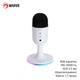 Игровой микрофон Marvo MIC-06 (проводной микрофон, RGB подсветка, AUX 3.5 мм, шумоподавление, кабель 1,7 метра) - Белый - изображение 1