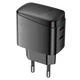 Сетевое зарядное устройство Hoco CS62A (два порта Type-C, мощность 45W, 3.0A, быстрая зарядка) - Черный - изображение 6