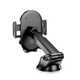 Автомобільний тримач Hoco H54 Brusco Ultra-Thin Push-Type Car Holder |для телефону, від 4.5" до 7", натискний механізм, обертання на 360°, надійна фіксація, легке встановлення на центральну консоль| Чорний - зображення 8