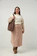 Спідниця з гудзиками Wear me XL Бежевий (темний) (20_24_85_10435) - изображение 1
