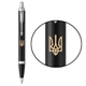 Ручка шариковая Parker IM UKRAINE Matte Black CT BP Трезубец 26132_T001y - изображение 1
