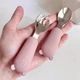 Подарок для девочки на рождение, выписку, крестины с именным грызунком Котик Феликс и посудой - изображение 8