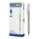 Ручка гелева авт. BUROMAX 8373-01 GALAXY 0,5мм синя, прозорий корпус з силіконовим грипом (12/144) /BM.8373-01/ - изображение 1