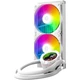Система водяного охлаждения ID-Cooling Space LCD SL240 XE 4-pin 2-fans 240mm 300W ARGB White (SL240 XE White) - изображение 2