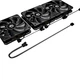 Система водяного охолодження ID-Cooling FX360 Pro 4-pin 3-fans 360mm 350W (FX360 Pro Black) - зображення 7