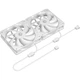 Система водяного охолодження ID-Cooling FX240 Pro 4-pin 2-fans 240mm 300W White (FX240 Pro White) - зображення 8