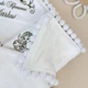 Крыжма для мальчика с вышивкой Family Tradition велюровая махра плюш 100х100 см белая Ангелы Маркуса - изображение 6