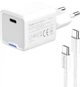 Сетевое зарядное устройство ColorWay GaN Mini 25W PD Port PPS USB-C + cable Type-C White (CW-CHS052PDC-WT) - изображение 2