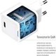 Сетевое зарядное устройство ColorWay GaN Mini 30W PD Port PPS USB-C + cable Type-C White (CW-CHS054PDC-WT) - изображение 8