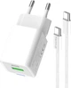 Сетевое зарядное устройство ColorWay GaN Mini 35W PD Port PPS USB (Type-C PD + USB QC3.0) + cable Type-C White (CW-CHS055PDC-WT) - изображение 4