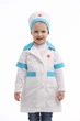 Костюм Маленький доктор белый халат и шапочка унисекс 3-4 лет, рост 98-110 см - изображение 1