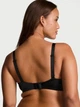 Комплект белья (лиф+трусики стринги) со стразами Victoria's Secret (2133866495133) 70B/XS черный - изображение 3