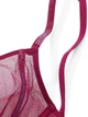 Комплект білизни (ліф+трусики стрінги) зі стразами Victoria's Secret Sheer Shine 70A/XS бордовий - зображення 7