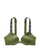 Комплект белья (лиф+трусики бразилиана) со стразами Victoria's Secret (2133866495154) Bombshell Push-Up 75D/L зеленый - изображение 6