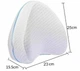 Підтримуюча ортопедична подушка для ніг CONTOUR LEG PILLOW 25х23х15,5 см з ефектом пам'яті, білий колір - зображення 10