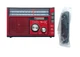 Радіоприймач GOLON RX-382 LED з mp3 програвачем та ліхтариком, червоний колір, портативний, FM/AM/SW, на батарейках, від мережі - зображення 10