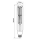 Лампа LED высокоэффективная VIDEX Filament T52F 50W E27 5000K 220V VL-T52F-50275/28450 - изображение 3