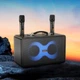 Портативная беспроводная Bluetooth колонка акустика-караоке с микрофоном Hoco HA8 BT5.4, TWS, USB/AUX/TF, 40W Black - изображение 2